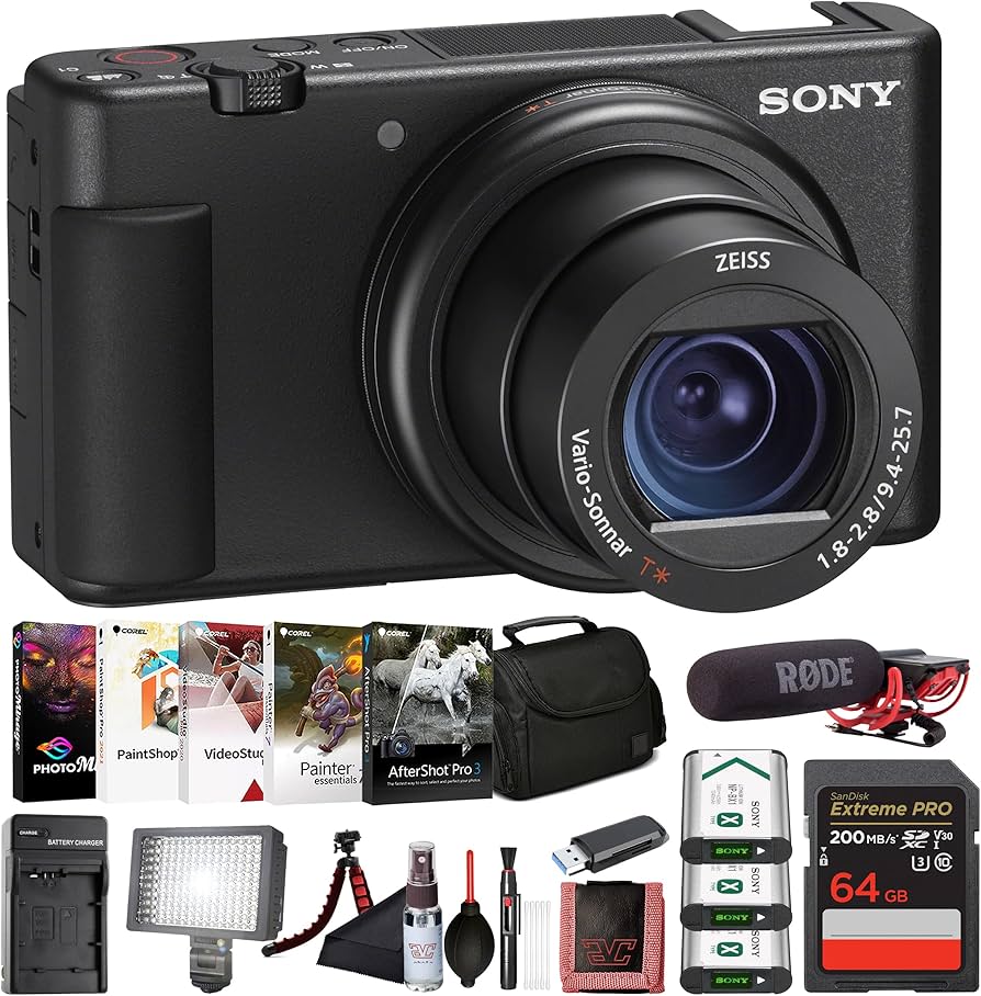 Amazon.com : Sony ZV-1 Digital Vlogging Camera Black (DCZV1/B