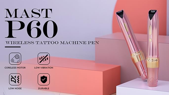 Amazon.com: Mast P60 Tattoo Gun Wireless Tattoo Pen Machine, 5