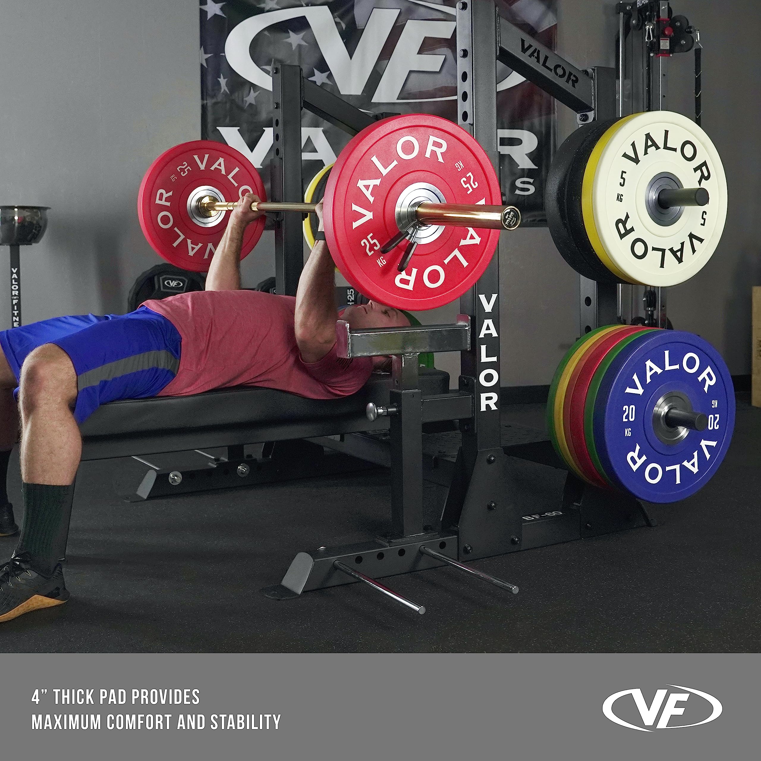 Amazon.co.jp: Valor Fitness 競技用ベンチプレスラック 安全ス