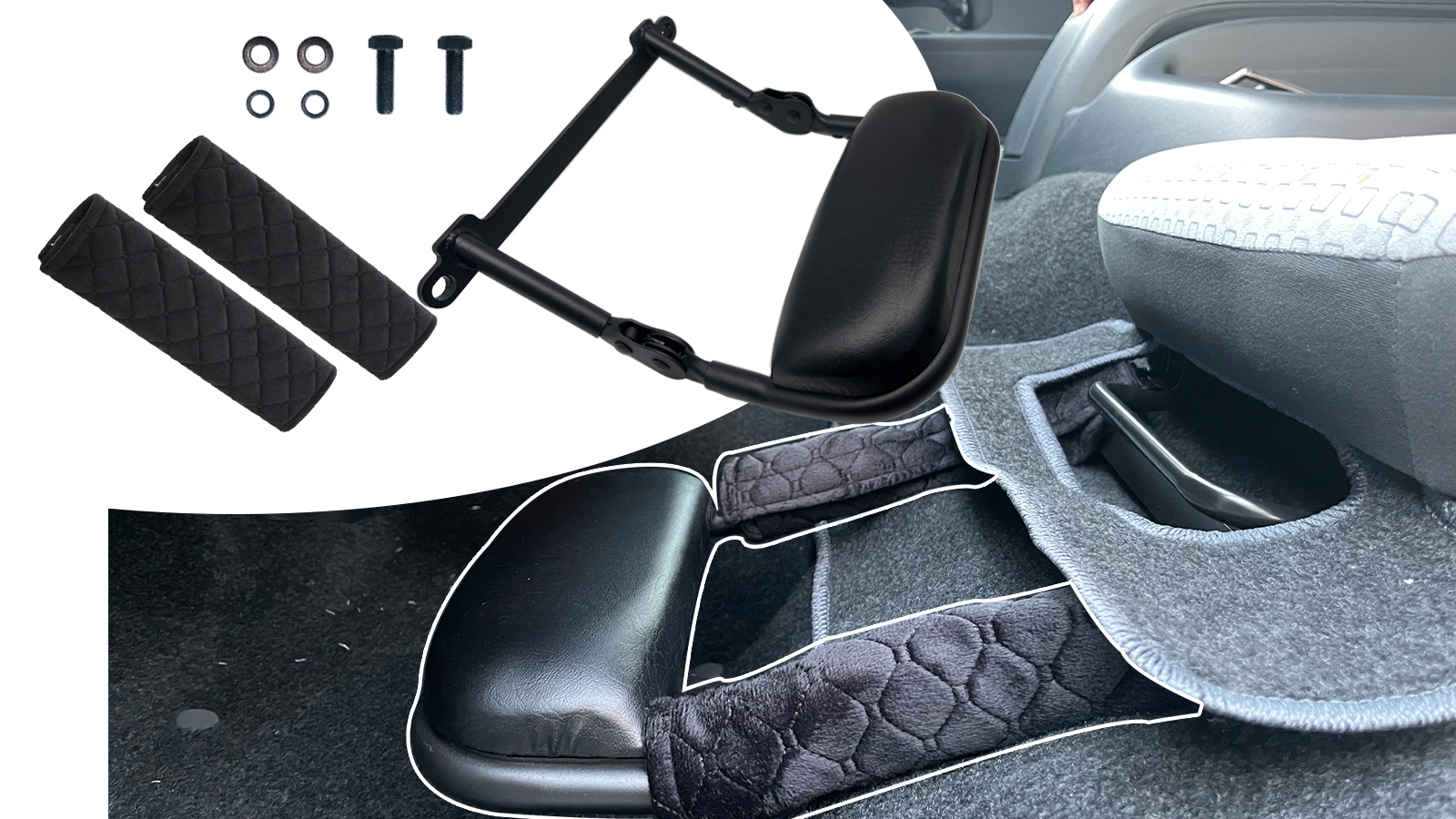 Amazon.co.jp: ハイエース フットレスト200系1型~8型対応 助手席専用