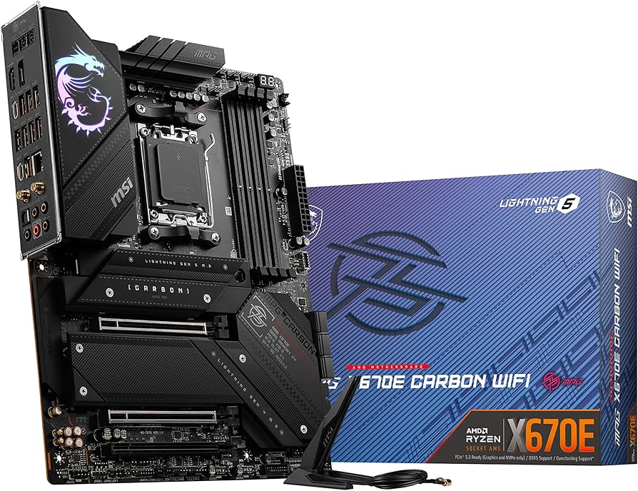 Amazon.com: MSI MPG X670E Carbon WiFi Computer Gaming Motherboard