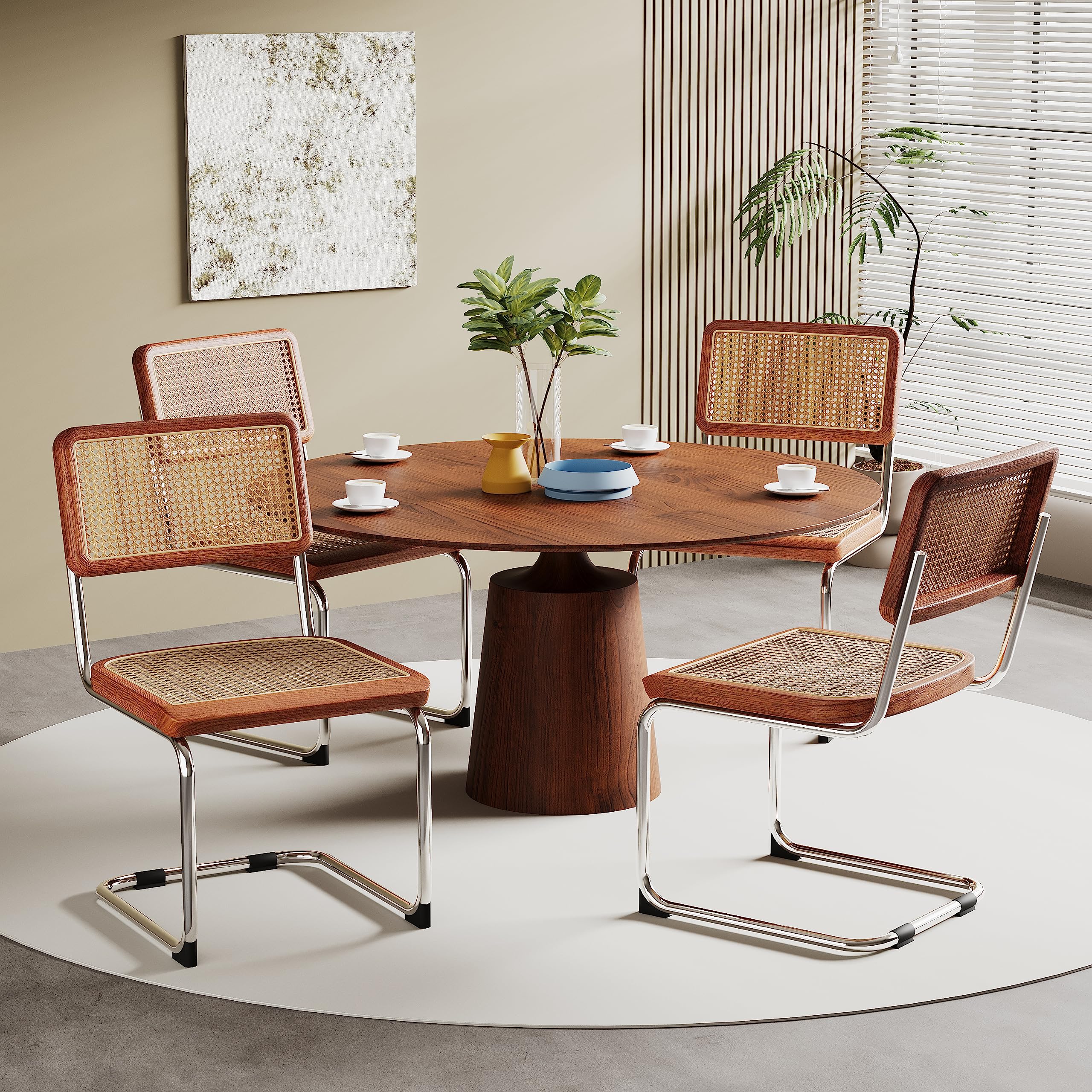 Amazon｜Alunaune モダン ミッドセンチュリー ダイニングチェア 2点