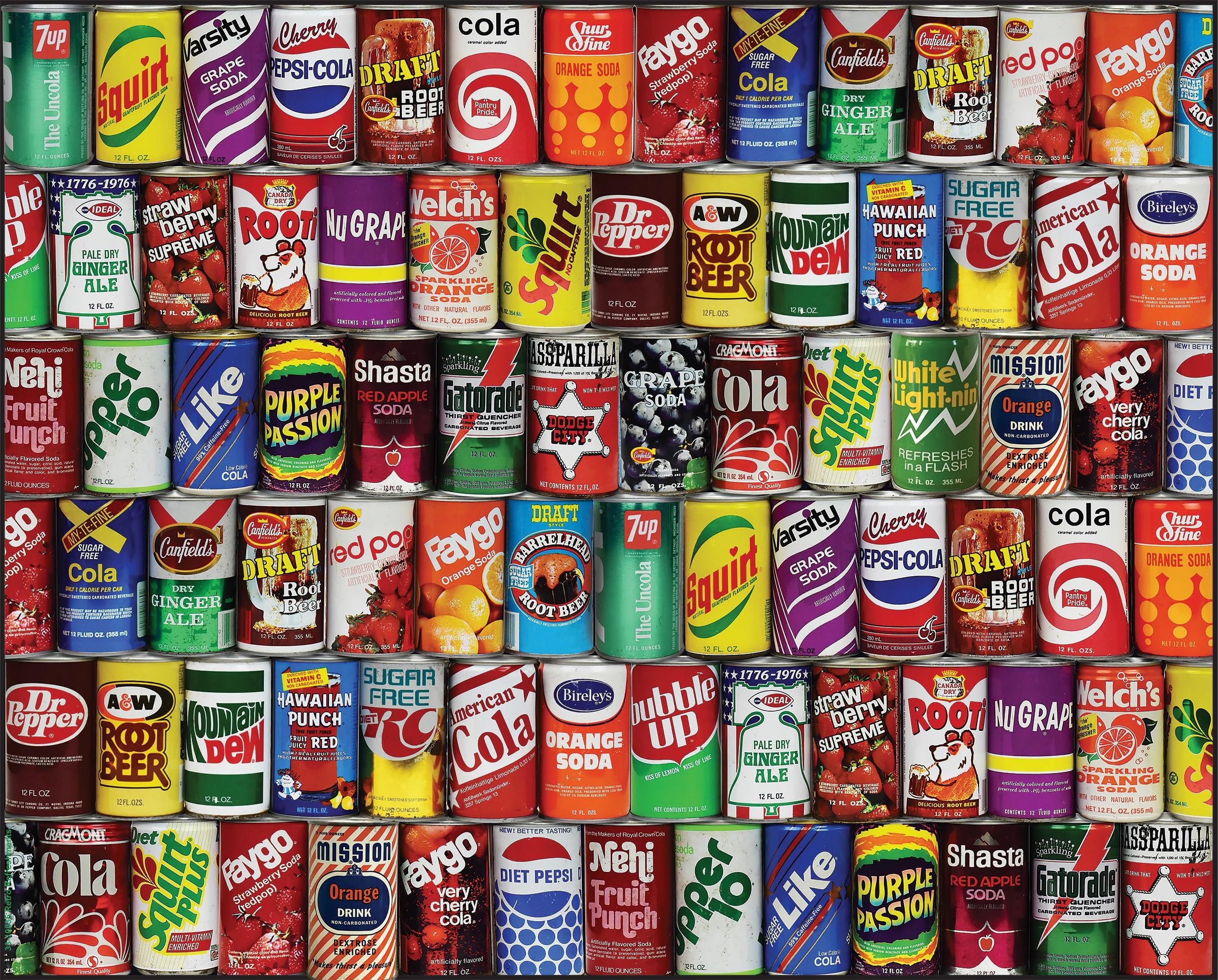 Amazon.co.jp: Springbok Puzzles - Retro Refreshments - 1000ピース