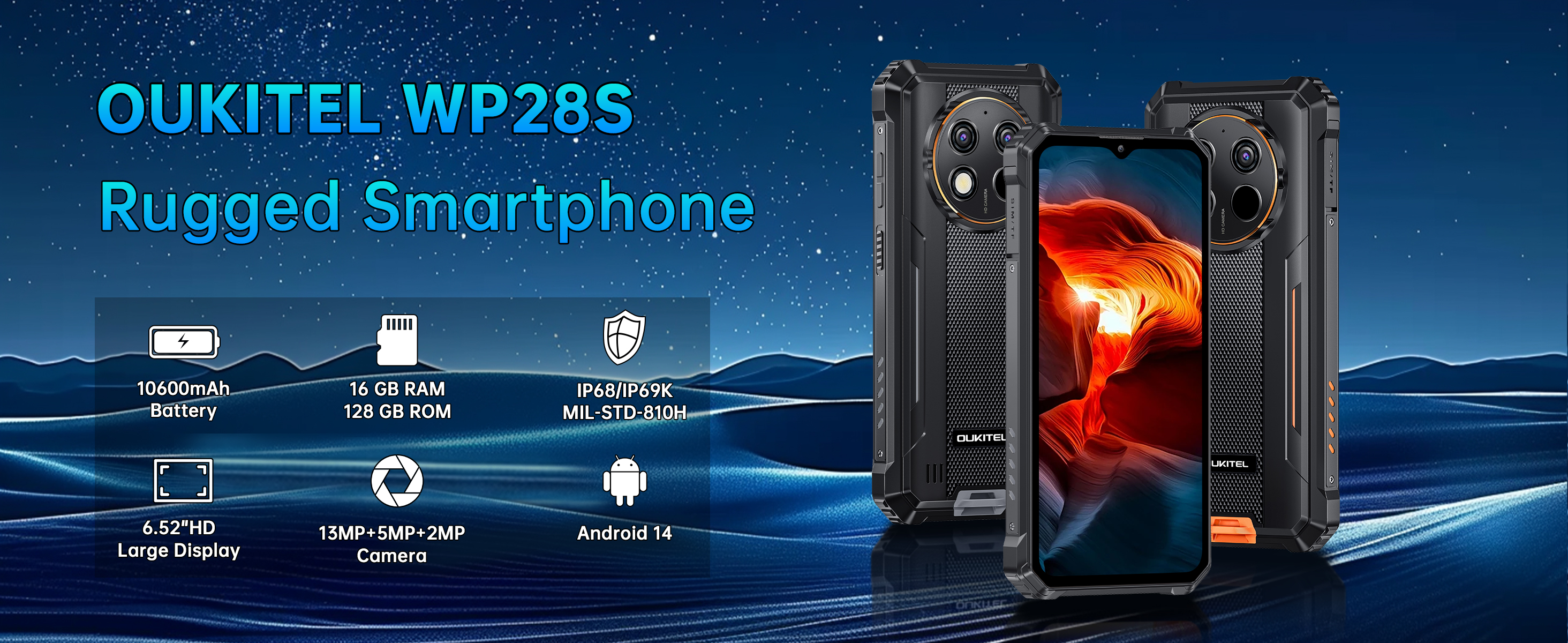 Amazon.com: OUKITEL WP28S - Teléfono inteligente resistente