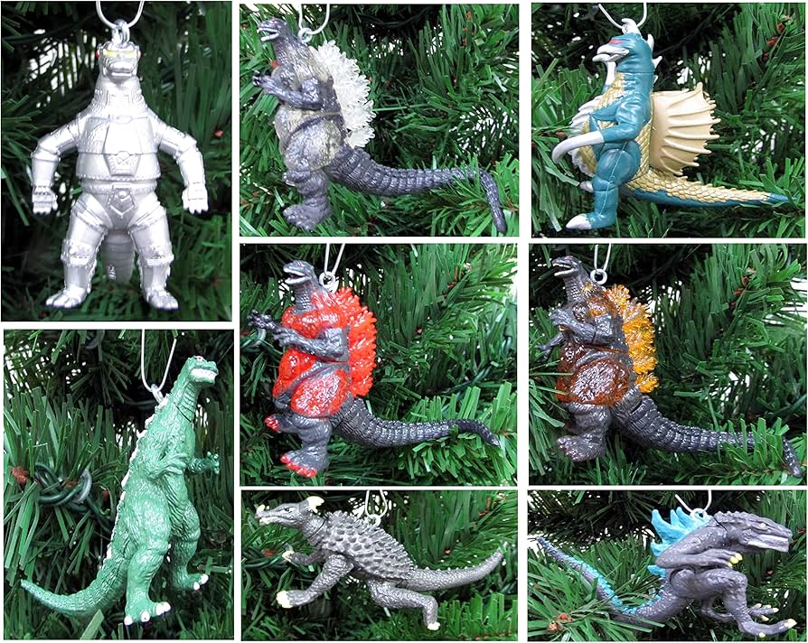 Amazon.co.jp: ゴジラ クリスマスツリーオーナメント8点セット
