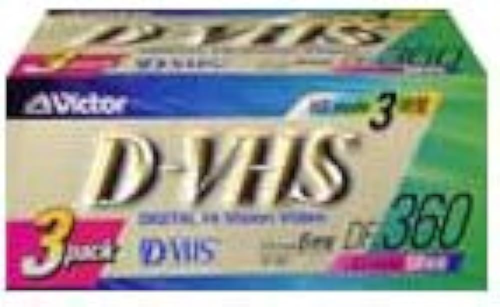 Amazon | Victor 録画用 D-VHSビデオカセットテープ 360分 3巻パック