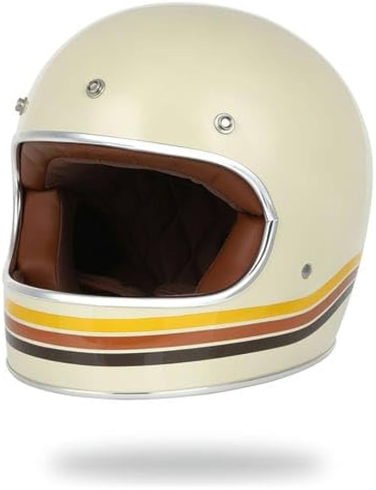 Amazon.co.jp: HORIZON HELMETS Full Face Helmet Bike Vintage Black