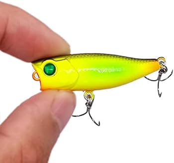 Amazon.co.jp: ルアー釣り 1個ミニポッパー釣りルアー4cm / 3.5g 3D目