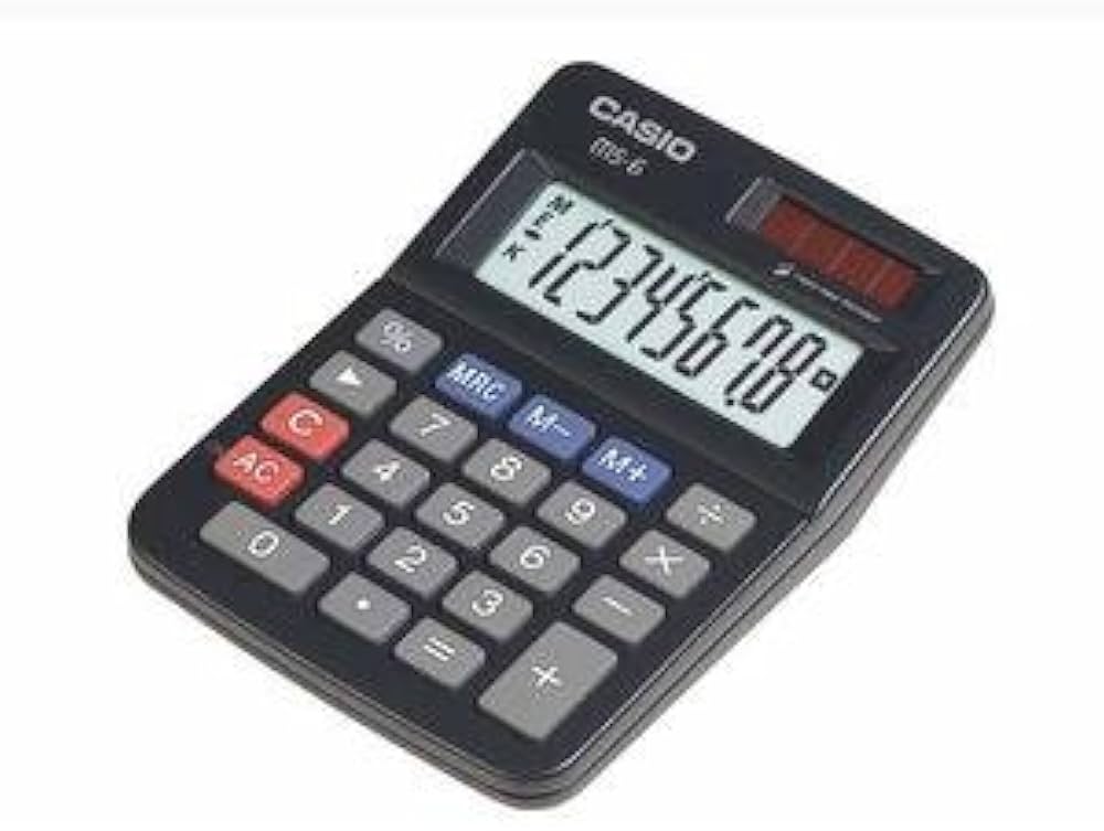 Amazon.co.jp: CASIO 卓上 8桁 MS-6-BKN : 文房具・オフィス用品