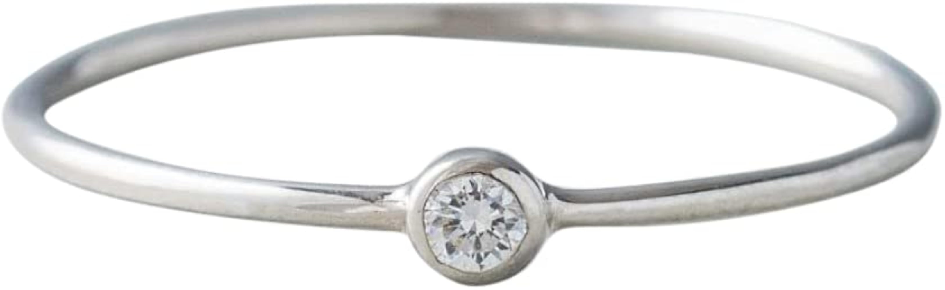 Amazon | (エテ) ete PT900 ダイヤモンド リング「スレンダー」 430593