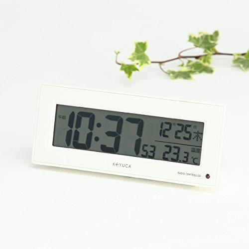 Amazon.co.jp: [ケユカ] KEYUCA neom 電波クロック 目覚まし時計 [W160