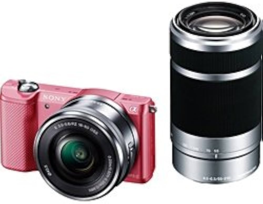 Amazon.co.jp: SONY α5000 ダブルズームレンズキット(ピンク／デジタル
