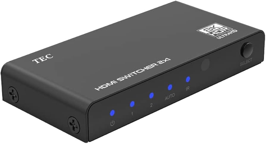 Amazon | TEC 8K HDMI 2.1スイッチャー 2入力1出力 スイッチャー 8K