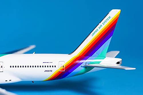 Amazon.co.jp: 元JASのB777-200レインボーセブン 特別塗装ジェット 1
