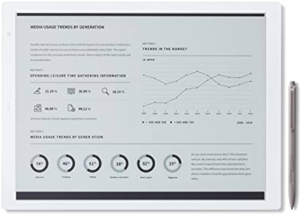 Amazon.co.jp：(電子ペーパー クアデルノ ラミースタイラスペン+ペン