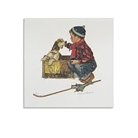 Amazon.co.jp: Norman Rockwell ノーマンロックウェル（男の子と犬
