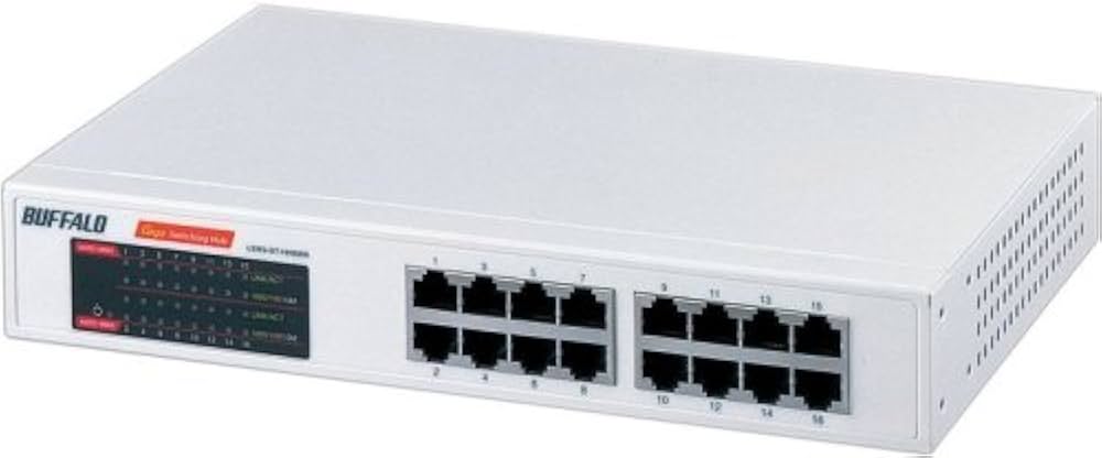 Amazon | BUFFALO GigaスイッチングHub 16ポート LSW2-GT-16NSRR