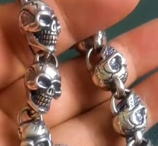 Amazon.com: YANYUESHOP Silver Skull Bracelet ~ 925 Sterling Silver