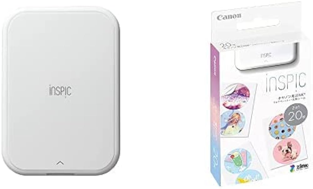 Amazon.co.jp: 【2点セット】Canon スマホ専用ミニフォトプリンター