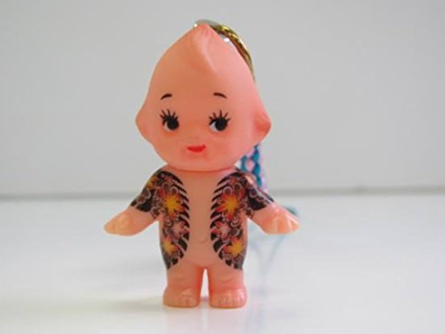 Amazon | 刺青 キューピー ストラップ 般若 57302439 | キーケース