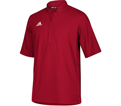 adidas Team Iconic Short Sleeve Quarter-Zip Polo - Men's Multi