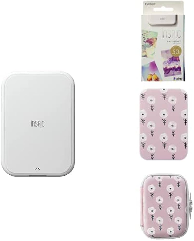 Amazon.co.jp: 【4点セット】Canon スマホ専用ミニフォトプリンター