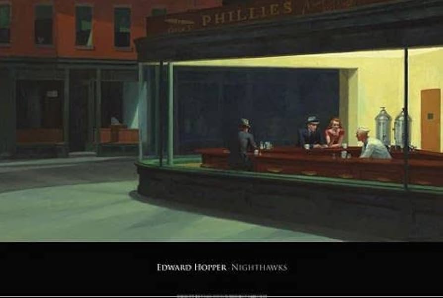 Amazon.co.jp: ポスター エドワード ホッパー ナイトホークス