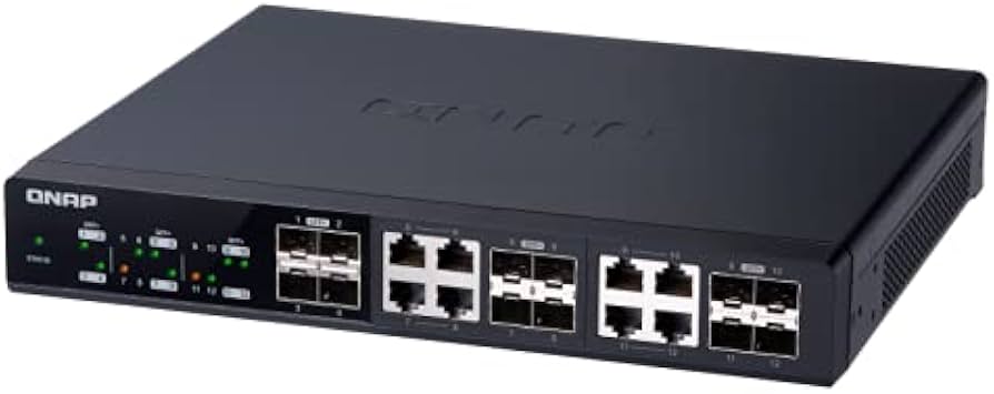 Amazon.co.jp: QNAP QSW-M1208-8C 10GbE マネージドスイッチ 8ポート