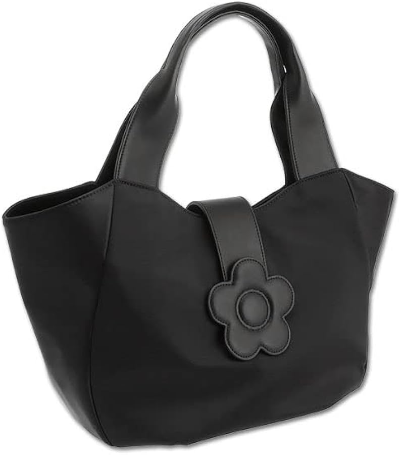 Amazon | [マリークヮント] ナイロンデイジーフラップ トート ブラック