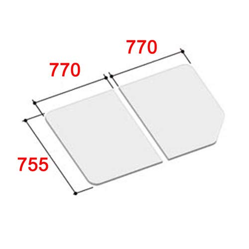 Amazon.co.jp: [YFK-1576B(1)-D]LIXIL INAX 風呂フタ 組フタ 2枚組