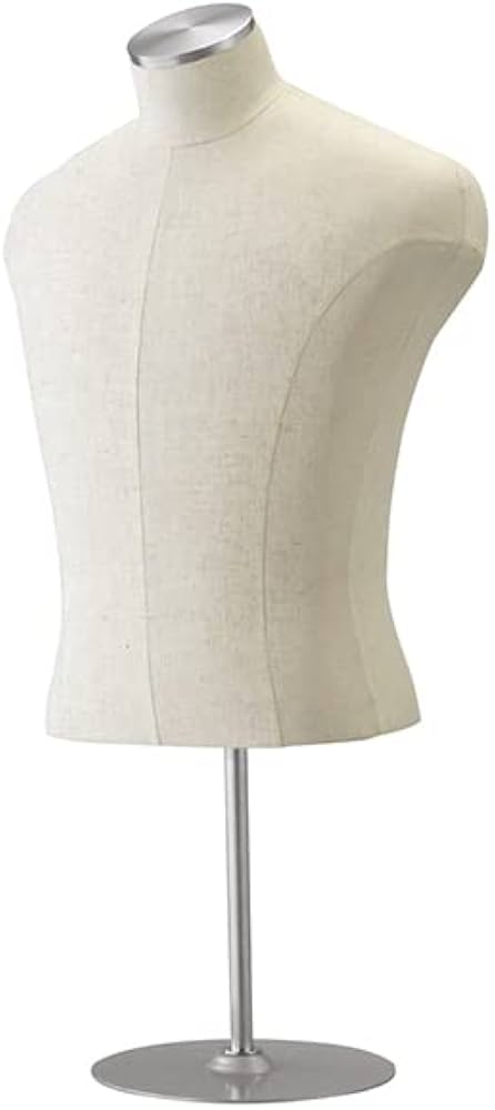 Amazon.co.jp: 紳士芯地張卓上トルソー M【 マネキン トルソー メンズ