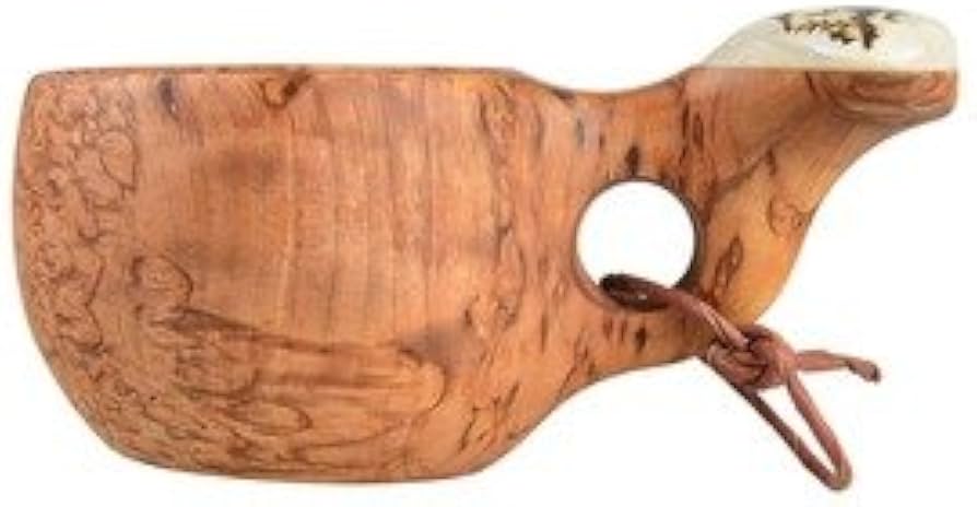 Amazon.co.jp: パッカタイデ ククサ カーリーバーチ＆ヘラジカのツノ