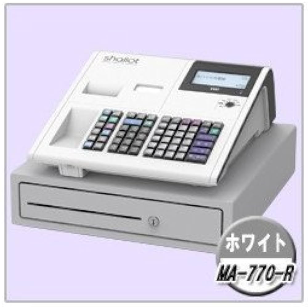 Amazon | 東芝 テック 電子 レジ スター MA-770 ホワイト 20部門