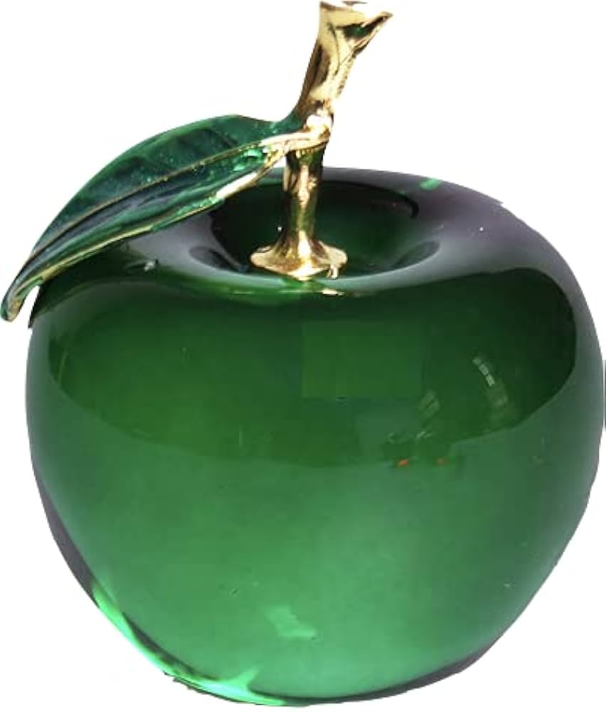 Amazon.co.jp: VTEERY(みさ) りんご型 水晶 りんご クリスタル 置物