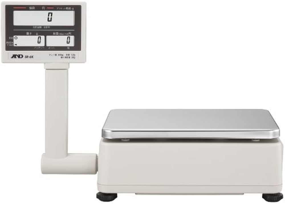 Amazon | A&D 検定付き店舗用料金はかり/タワー型 SR-6K ≪ひょう量