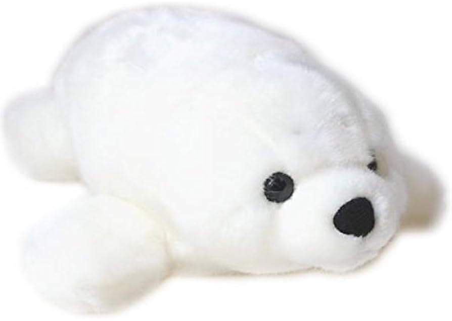 Amazon.co.jp: キュート販売 ぬいぐるみ ベビーアザラシ口閉じ S M0006