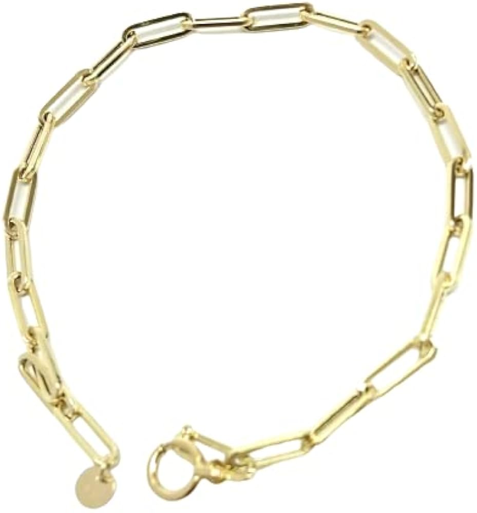 Amazon | [RMジュエリー] 18金 ペーパークリップ 幅3mm 18cm 20cm