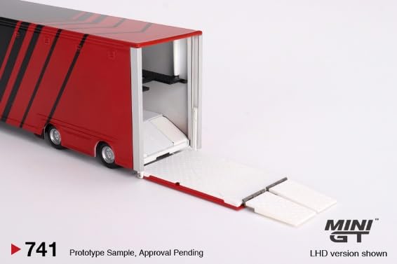 Amazon.com: MINI GT - Mercedes-Benz Actros w/Racing Transporter