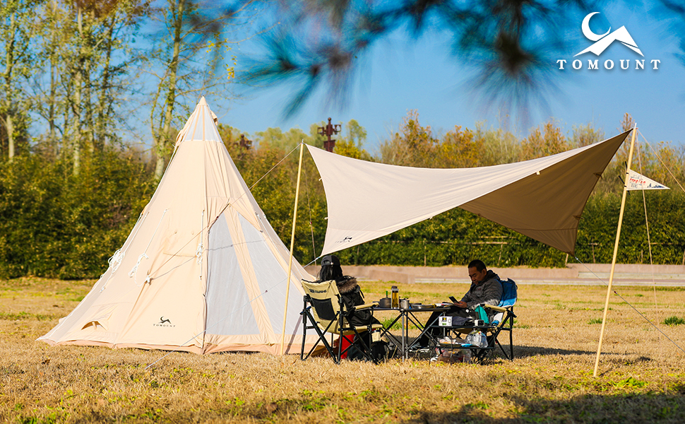 Amazon.co.jp: ワンポールテント 3M TC テント 豪華型 ポリコットン