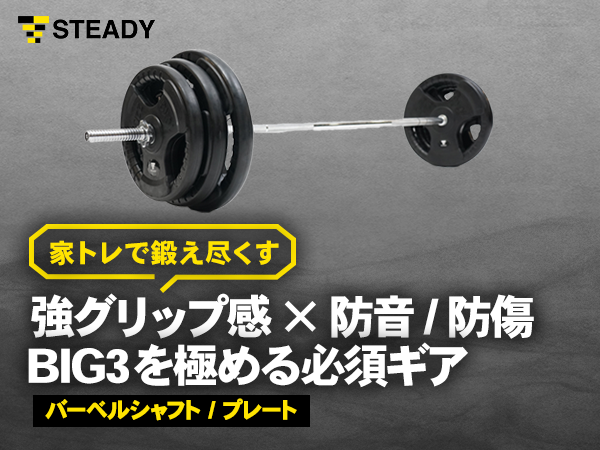 Amazon.co.jp: STEADY バーベルシャフト プレート セット 60/80/100