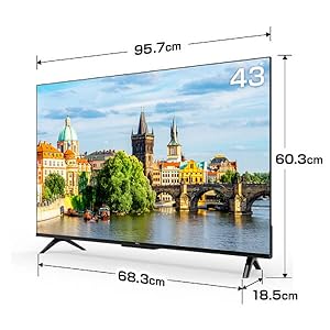 Amazon.co.jp: TCL テレビ 43型 43インチ スマートテレビ Google TV W