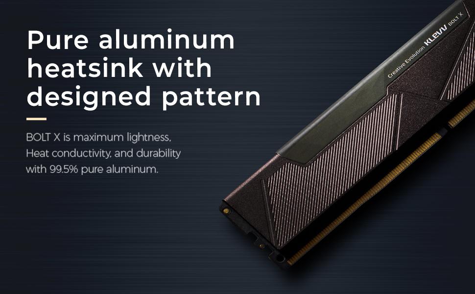 KLEVV Bolt X DDR4 16GB (2x8GB) 3200MHz CL16 1.35V Gaming Desktop