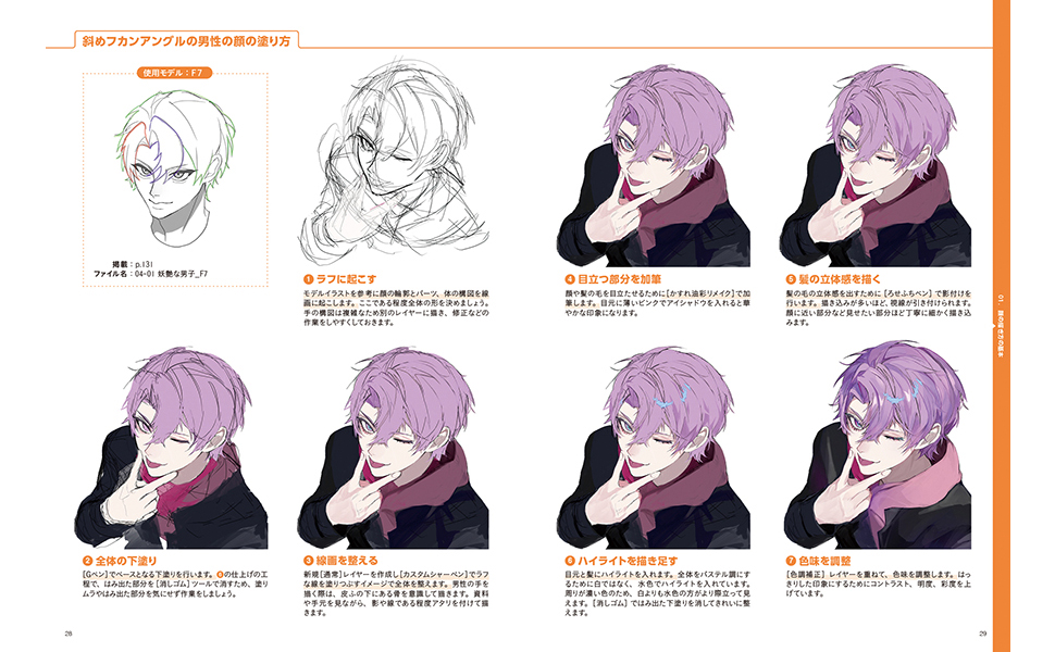 Amazon.co.jp: 360度アングル 顔の描き分け 人気イラストレーター