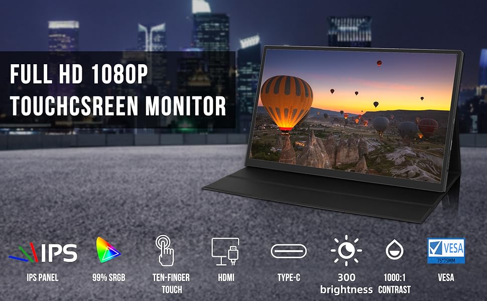 Amazon.co.jp: 14 インチ タッチ モバイルモニター Kenowa FHD 1920