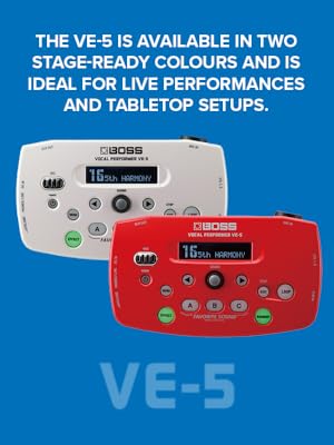Amazon.com: Boss VE-5 Vocal Performer Effect Processor (Red