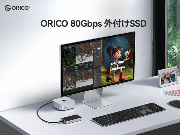 Amazon | ORICO 1TB 外付けSSD【 USB 4.0 80Gbps 超高速】，Intel