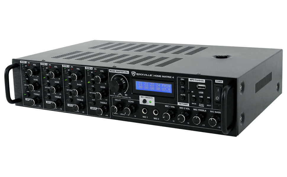 Amazon.com: Rockville Home Matrix 4 600W Multi Room Receiver