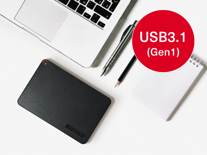 Amazon | BUFFALO ミニステーション USB3.1(Gen1)/USB3.0用ポータブル