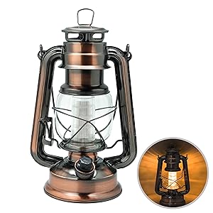 Amazon.com: YAKii LED Vintage Lantern Metal Hanging Hurricane 12