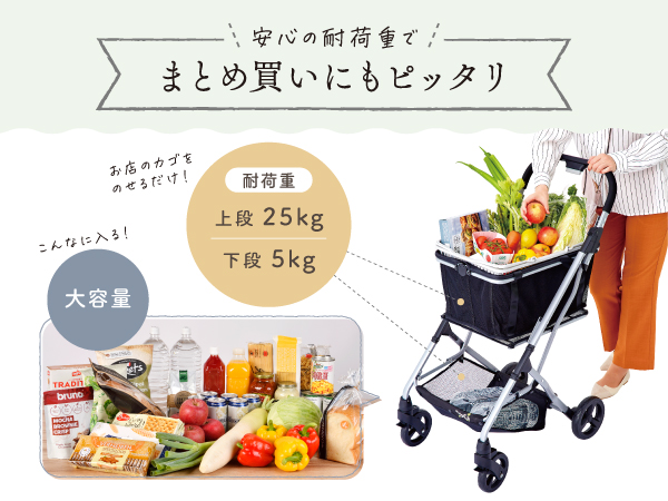 Amazon｜EcoCa エコカ ショッピングカート 【マイバッグセット】 (本体